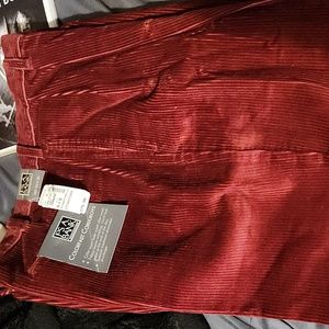 Men's Corduroys color red.